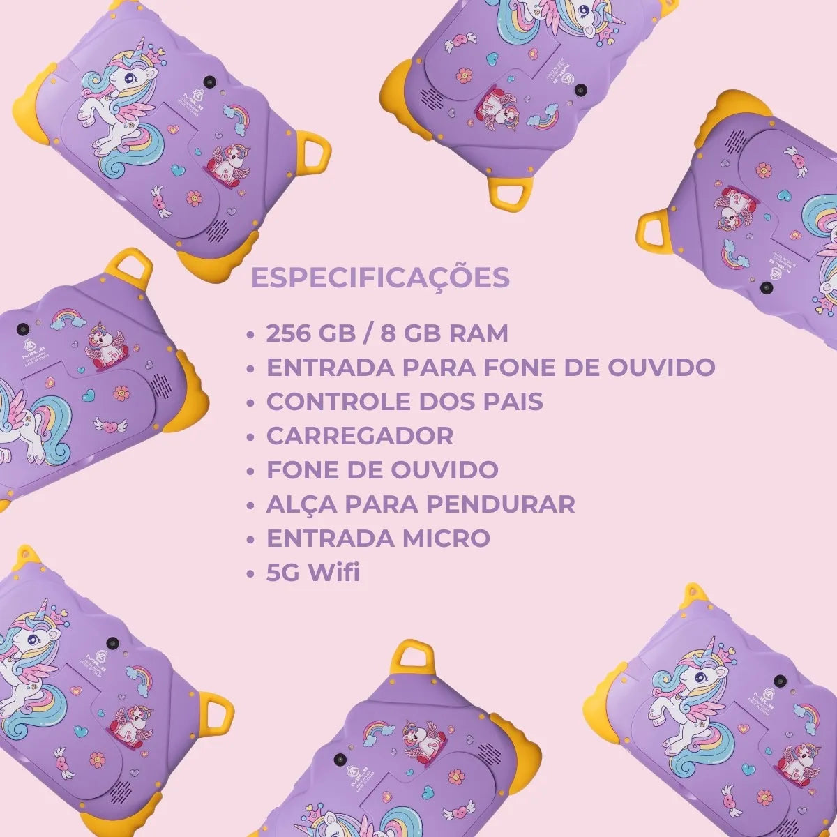 Tablet Infantil Jogos Youtube Kids 8gb De Ram 256gb Android - Tartaruga Shop