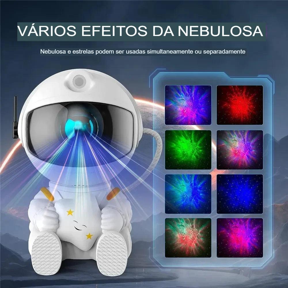 Astronauta Projetor de Estrelas Decoração Quarto - Tartaruga Shop