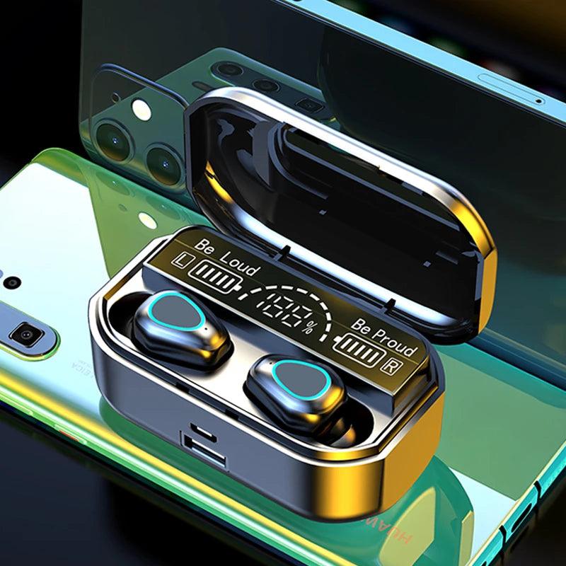 Fone TWS Sem Fio Bluetooth A Prova de Agua Estereo Com Redução de Ruido - Tartaruga Shop