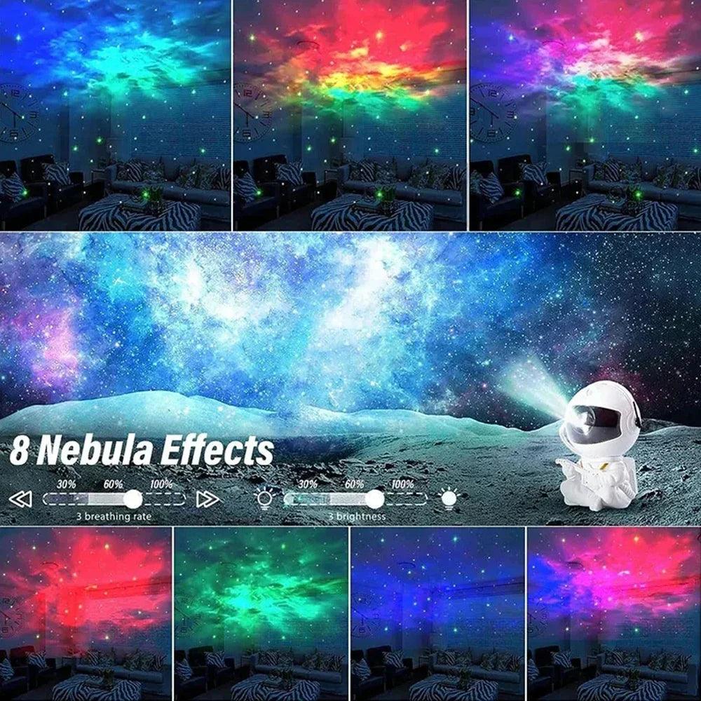 Astronauta Projetor de Estrelas Decoração Quarto - Tartaruga Shop