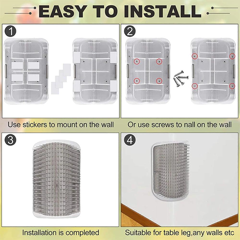 Massageador Cat Scratcher para animais de estimação - Tartaruga Shop