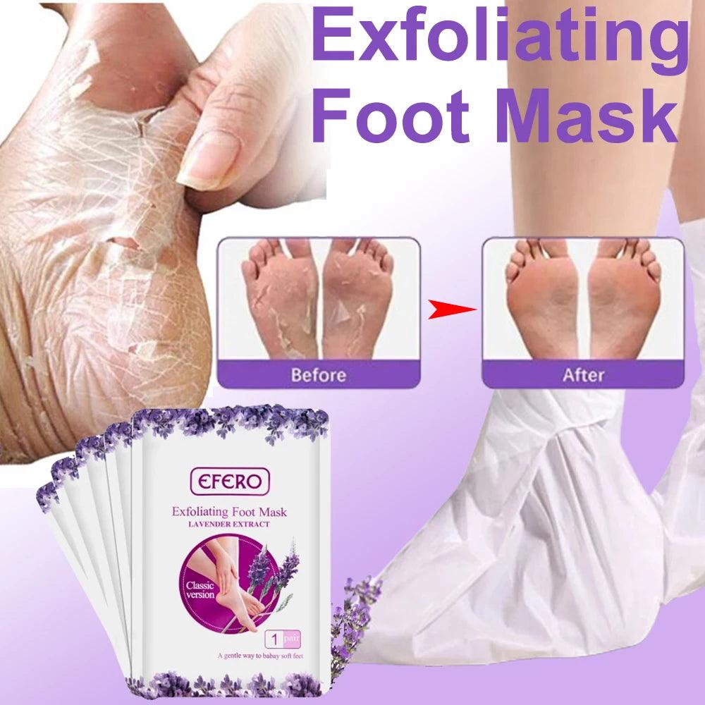 Exfoliating Foot Mask Spa Pedicure Socks Remove Dead Skin Whitening Feet Peeling Anti-Cracked Foot Skin Care - Tartaruga Shop