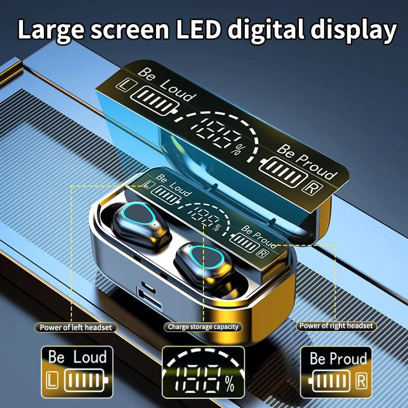 Fone TWS Sem Fio Bluetooth A Prova de Agua Estereo Com Redução de Ruido - Tartaruga Shop