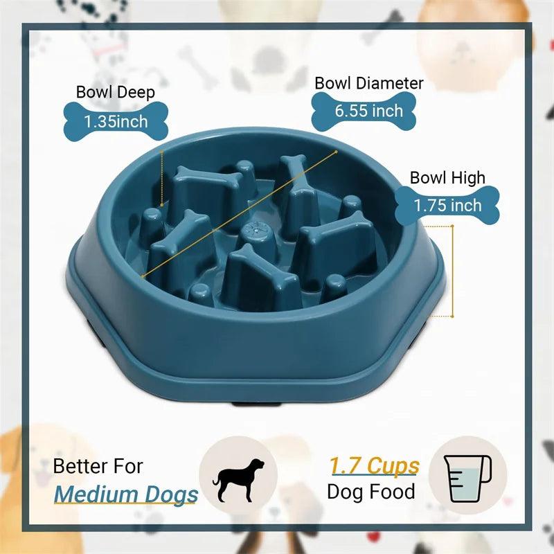 Tigela de comida anti-asfixia para cães, Alimentadores lentos para cães, Alimentador para animais de estimação dieta saudável - Tartaruga Shop