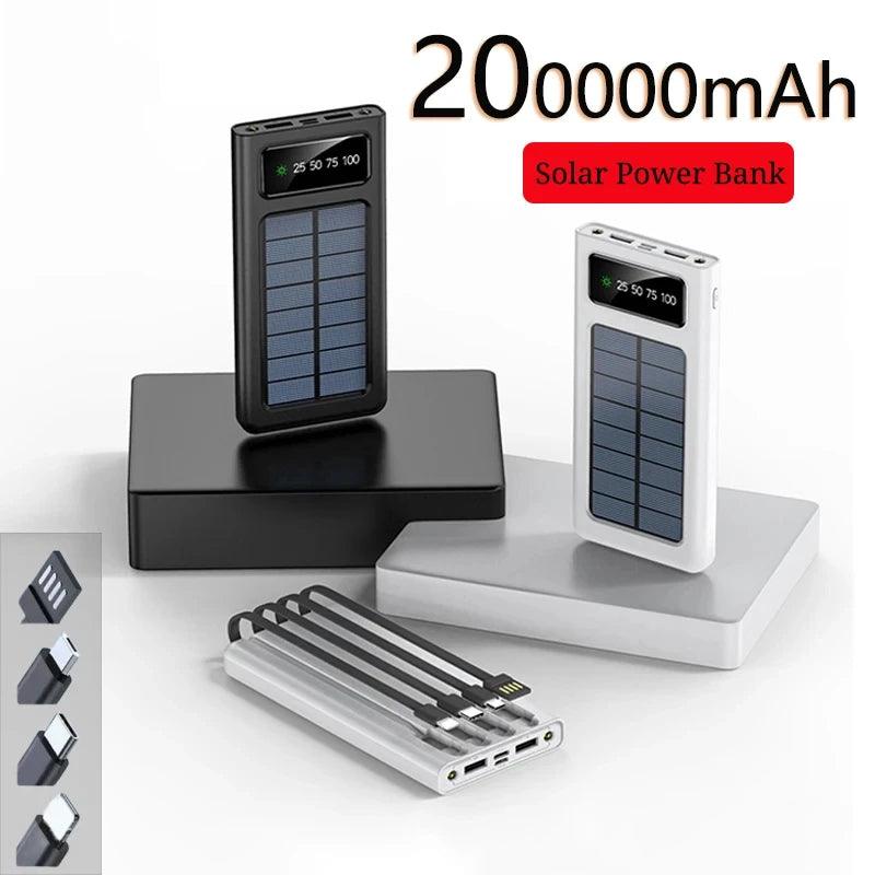 Carregador Portatil Xiaomi 20.000mAh Ultra Capacidade Carregamento Solar - Tartaruga Shop