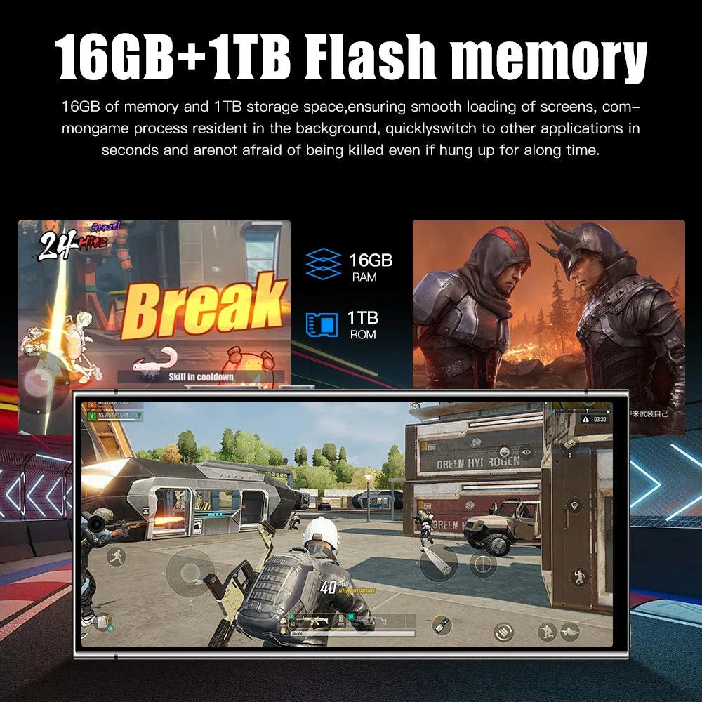 S24Ultra Smartphone 5G 7.3" Full Screen 7800mAh Snapdragon 8 gen3 Camera 108MP - Tartaruga Shop