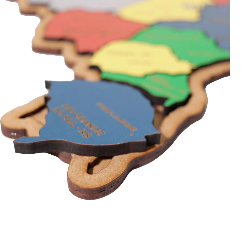 Mapa do Brasil Quebra-Cabeça Educativo - Tartaruga Shop