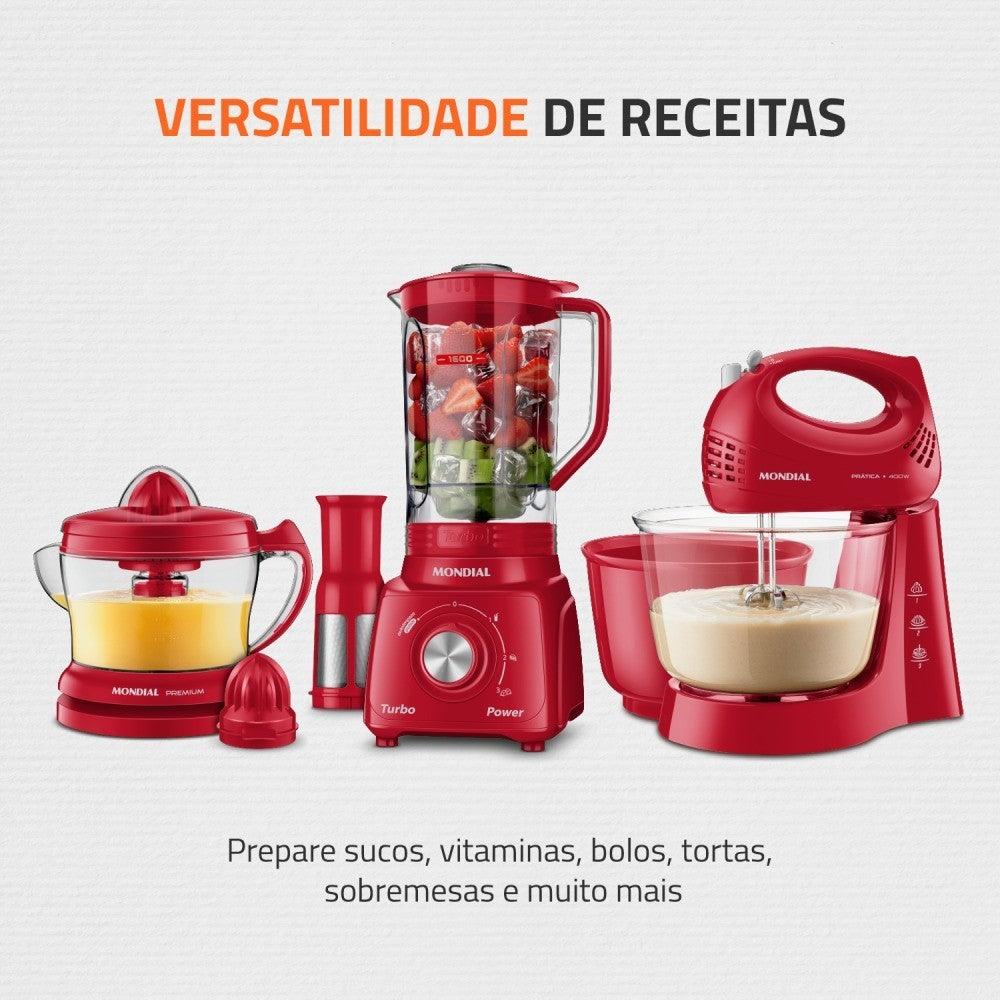 Kit Especial com Liquidificador + Espremedor e Batedeira -R Mondial - Tartaruga Shop