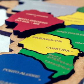 Mapa do Brasil Quebra-Cabeça Educativo - Tartaruga Shop