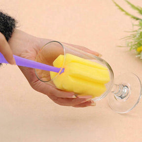 Escova com Esponja Macia para Limpeza de Copos - Tartaruga Shop