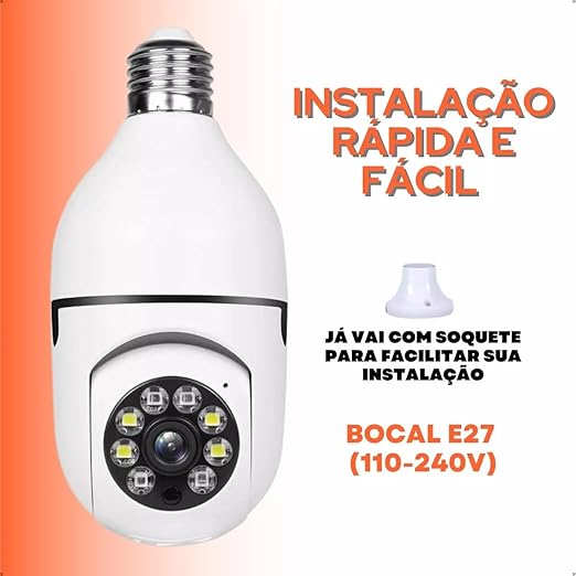 Câmera De Segurança Full Hd Visão Noturna Na Tomada - Tartaruga Shop
