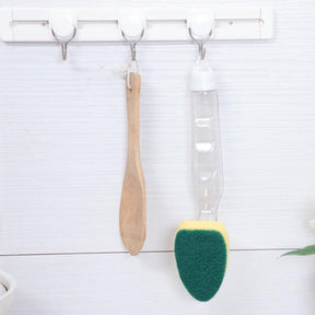 Escova De Limpeza Com Cabo Para Lavar Louça e Refil Dispensador De Sabão. - Tartaruga Shop