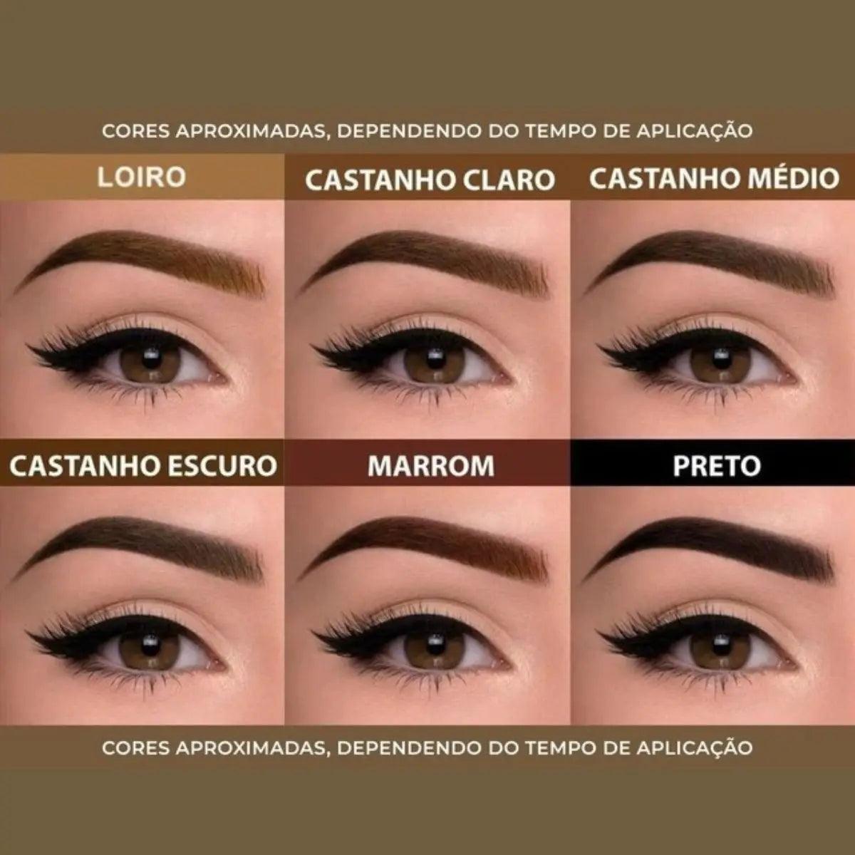 Henna Pó para Design de Sobrancelhas com Fixador - Makiaj - Tartaruga Shop