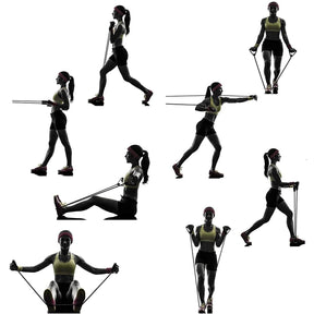 Kit 11 Elasticos Funcionais para Treino e Exercicios. - Tartaruga Shop