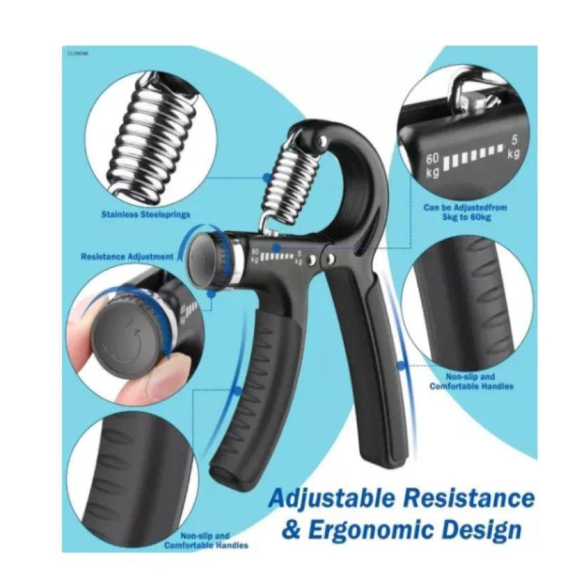 Hand Grip Mola Com Ajuste 5kg A 60kg Fisioterapia Anti-braço - Tartaruga Shop