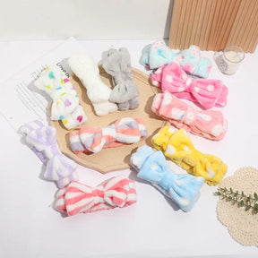 Faixa de Cabelo Para Maquiagem e Limpeza Facial Cores Aleatórias - Tartaruga Shop