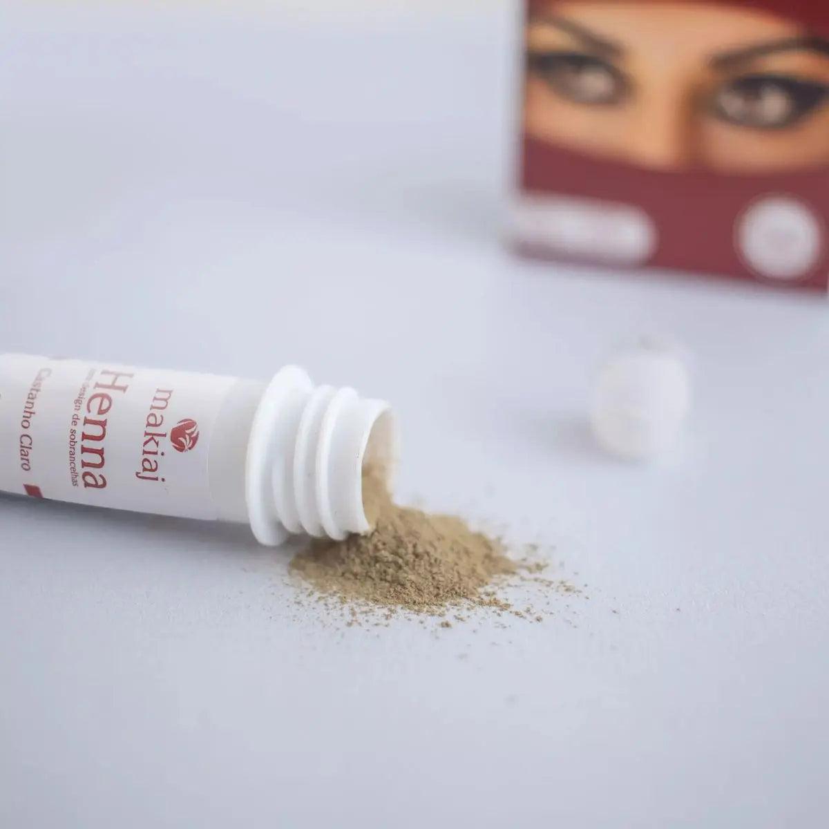 Henna Pó para Design de Sobrancelhas com Fixador - Makiaj - Tartaruga Shop