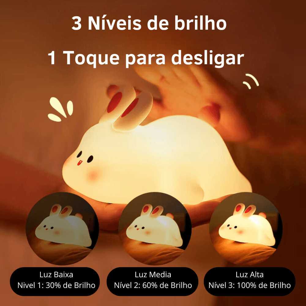 Luminária de Coelho - Tartaruga Shop