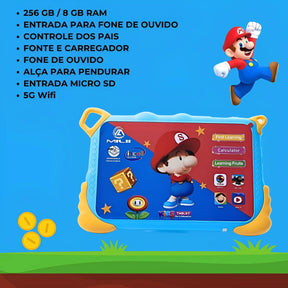 Tablet Infantil Jogos Youtube Kids 8gb De Ram 256gb Android - Tartaruga Shop