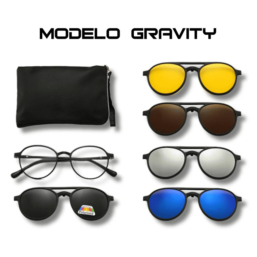 Óculos de Sol Polarizado Multicor 6 em 1 - Urban Gang