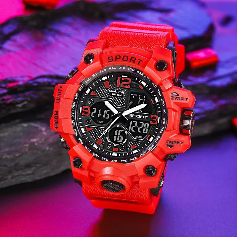 Relogio Digital Militar Masculino A Prova de Agua - Tartaruga Shop