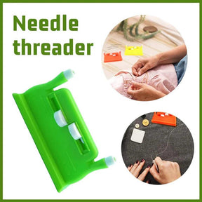 Máquina de costura Needle Threader Ferramenta de inserção de ponto Threader automático de duas pontas Troca de agulha de costura rápida para idosos - Tartaruga Shop