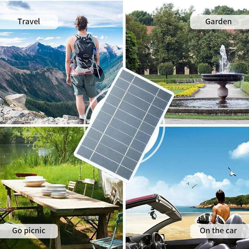 Carregador Solar Portatil Com Entrada USB - Tartaruga Shop