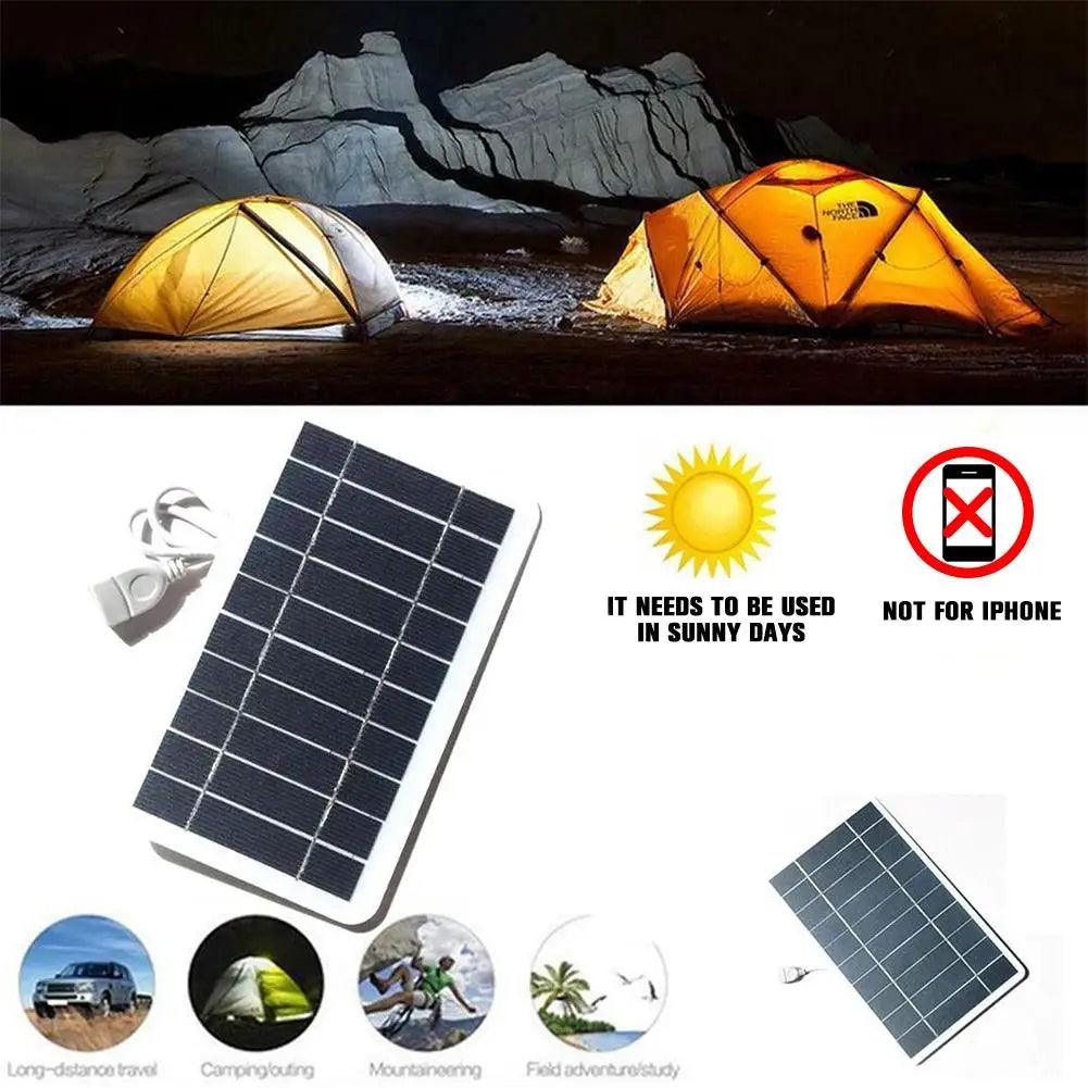 Carregador Solar Portatil Com Entrada USB - Tartaruga Shop
