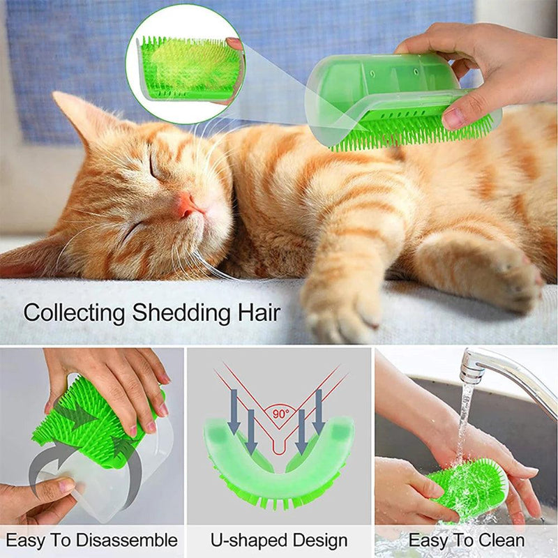 Massageador Cat Scratcher para animais de estimação - Tartaruga Shop