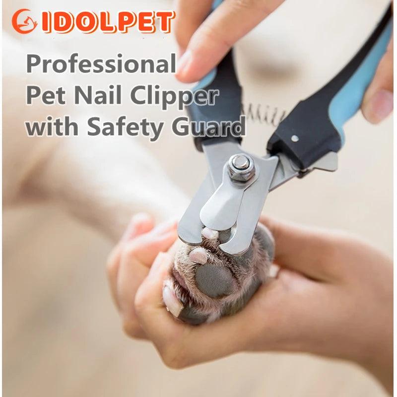 Cortador de Unhas Profissional Para Pet com Trava de Segurança, Tesoura de Aço Inoxidável, Gato e Cão Garra Cuidados - Tartaruga Shop