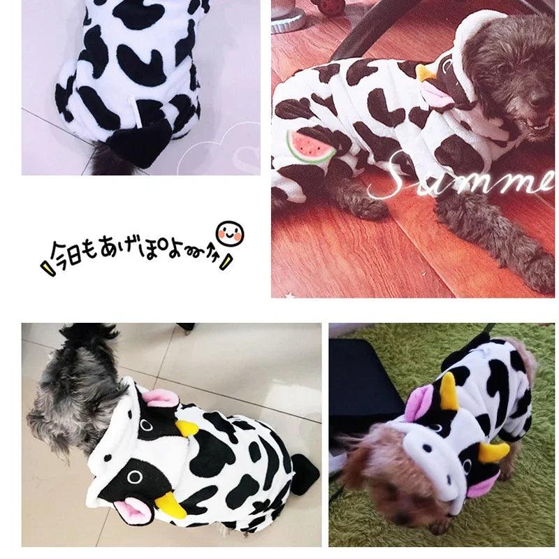 Macacões Macios de Lã Quente Para Animais de Estimação, Roupas Para Gatos e Cães Pequenos - Tartaruga Shop