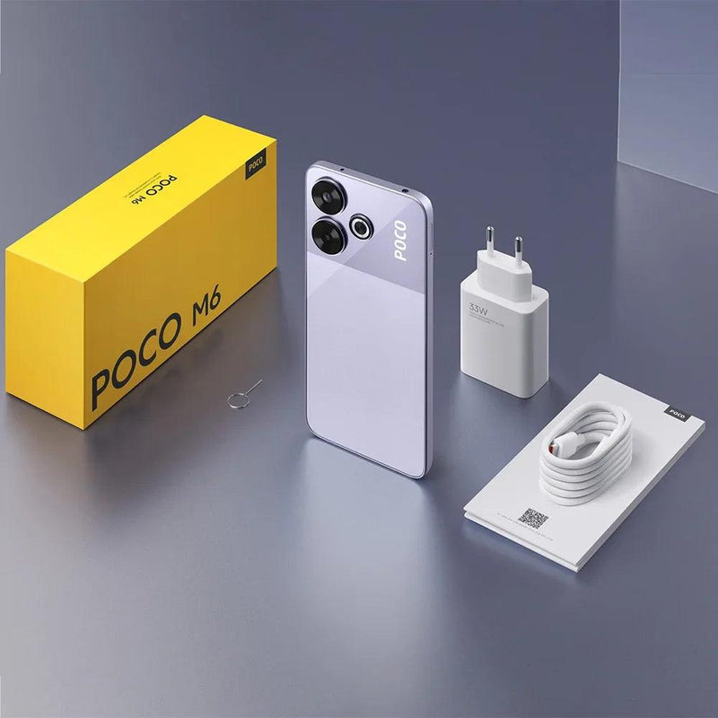 Xiaomi POCO M6 Smartphone 256GB ROM / 8GB RAM NFC MediaTek Helio G91-Ultra 33W Fast Charging 6,79 "90H - Tartaruga Shop