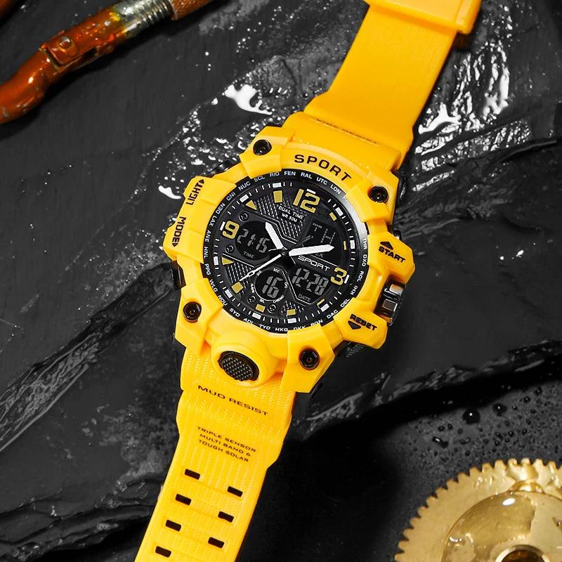 Relogio Digital Militar Masculino A Prova de Agua - Tartaruga Shop