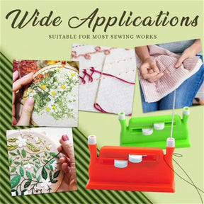 Máquina de costura Needle Threader Ferramenta de inserção de ponto Threader automático de duas pontas Troca de agulha de costura rápida para idosos - Tartaruga Shop