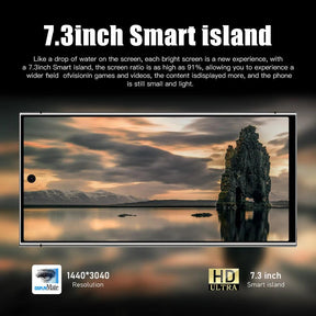 S24Ultra Smartphone 5G 7.3" Full Screen 7800mAh Snapdragon 8 gen3 Camera 108MP - Tartaruga Shop