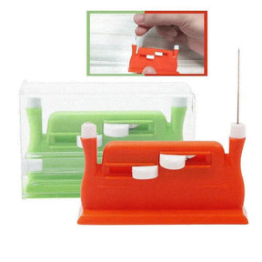 Máquina de costura Needle Threader Ferramenta de inserção de ponto Threader automático de duas pontas Troca de agulha de costura rápida para idosos - Tartaruga Shop