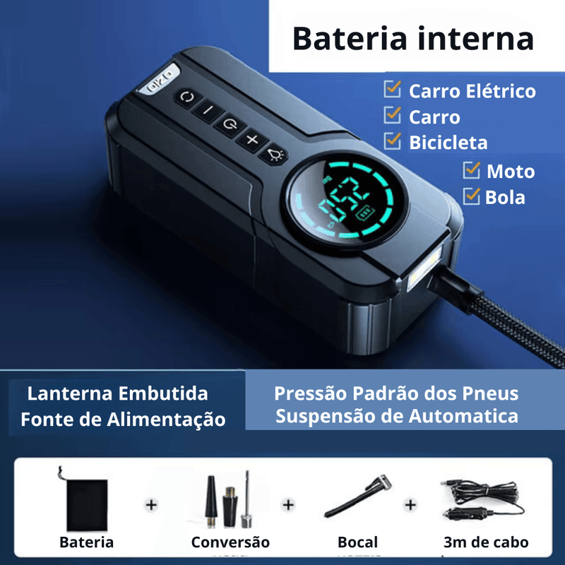 Bomba de Ar Elétrica Portátil - Tartaruga Shop