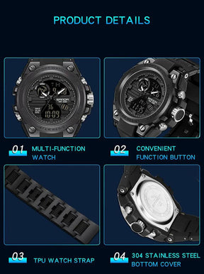 Relogio Sandra Masculino Digital Analogico, Design Moderno 2024 - Tartaruga Shop