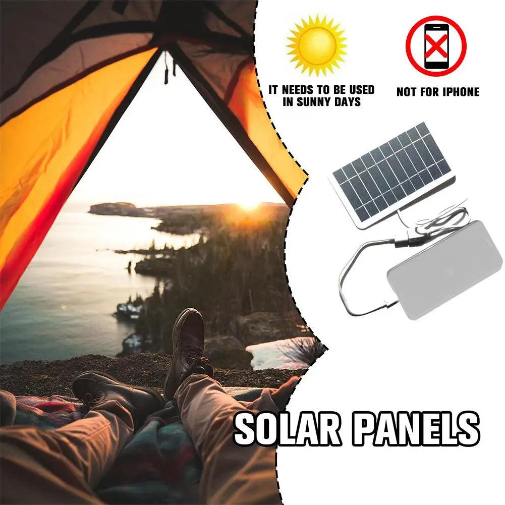 Carregador Solar Portatil Com Entrada USB - Tartaruga Shop