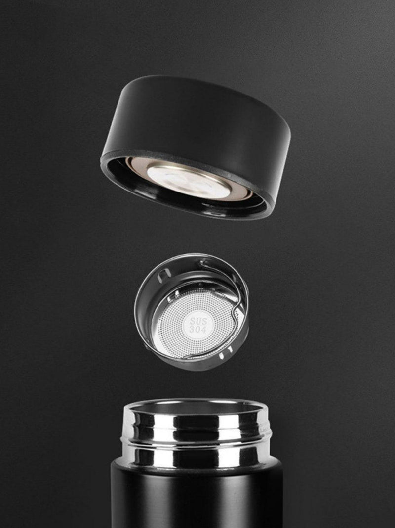 Garrafa Térmica Inox Inteligente Com Medidor De Temperatura - Tartaruga Shop