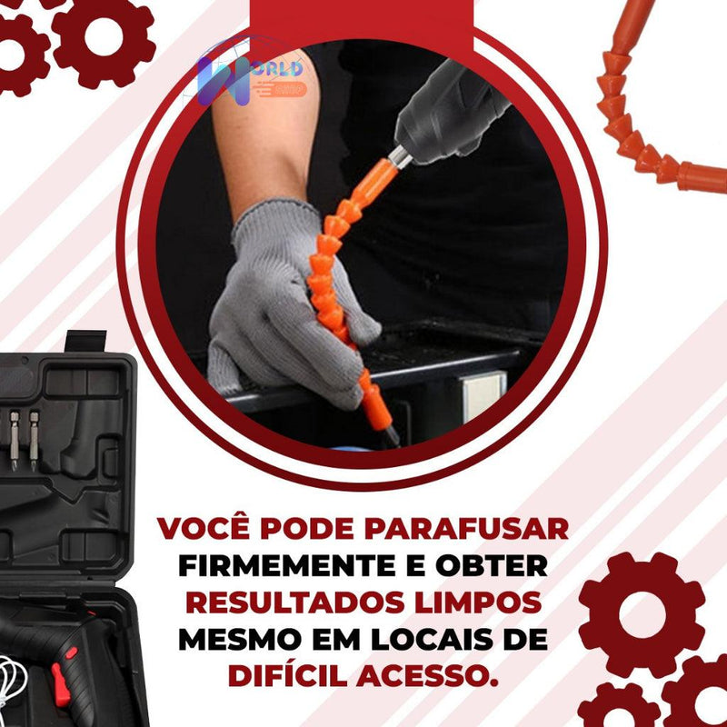 kit Parafusadeira/furadeira 48 Pçs À Bateria Carregador Usb (Dupla posição) Oferta especial - Tartaruga Shop