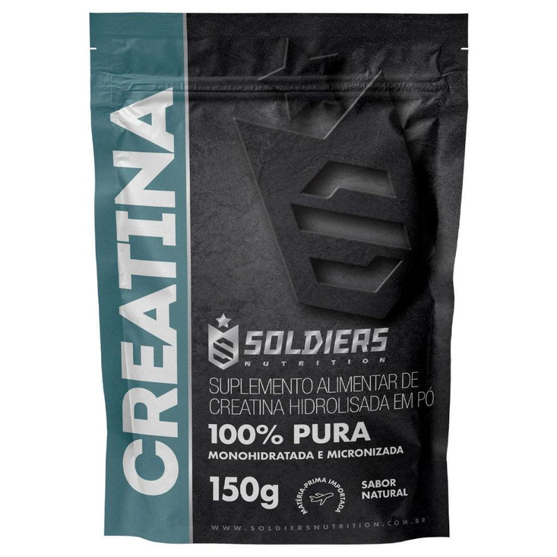 Creatina Monohidratada 150g- 100% Pura Importada - Soldiers Nutrition - Tartaruga Shop