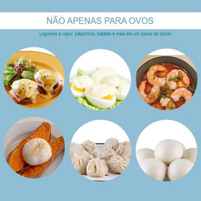 Cozedor De Ovos Portátil Elétrico a Vapor 110v - Tartaruga Shop