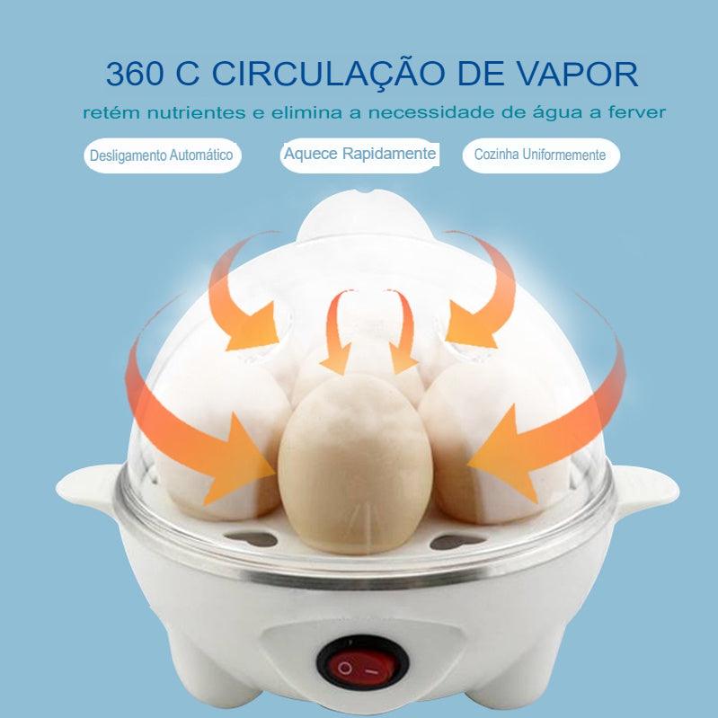 Cozedor De Ovos Portátil Elétrico a Vapor 110v - Tartaruga Shop