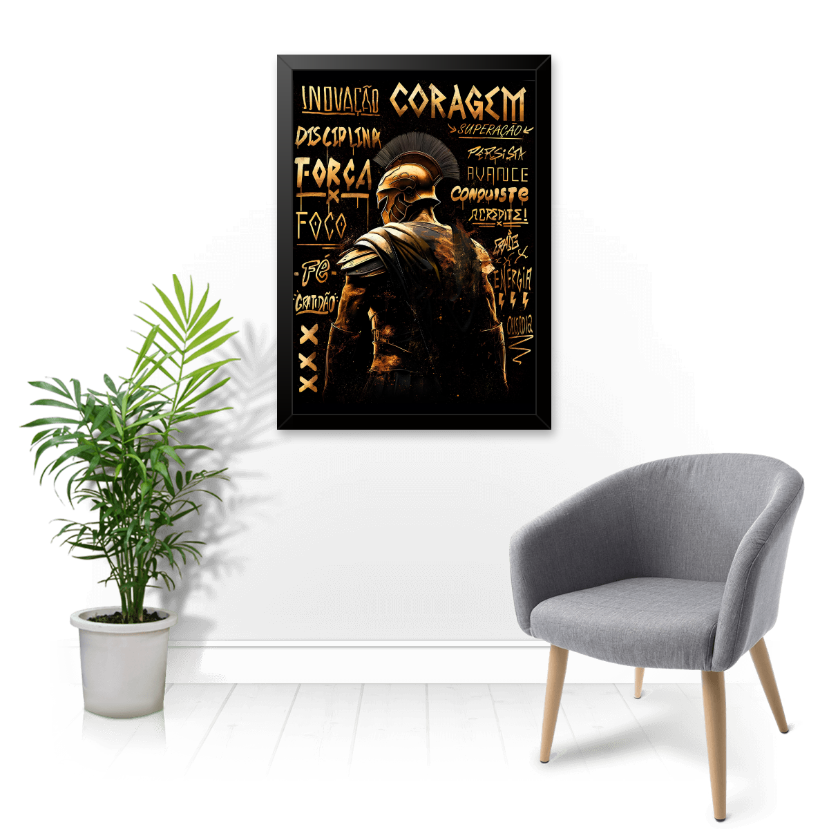 Quadro Decorativo Espartano - Tartaruga Shop