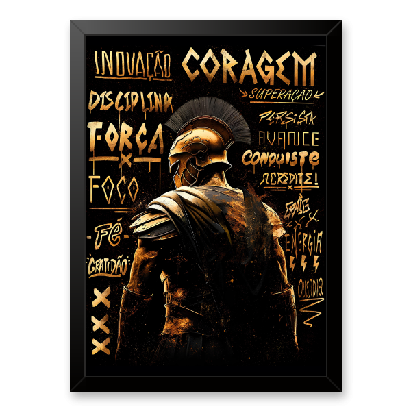 Quadro Decorativo Espartano - Tartaruga Shop