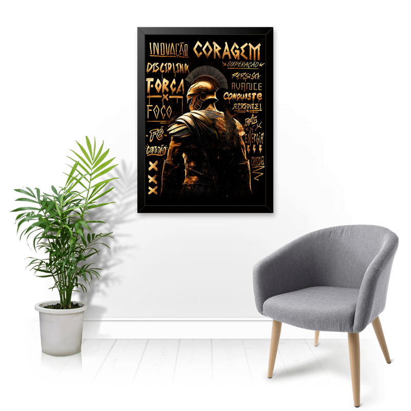 Quadro Decorativo Espartano - Tartaruga Shop