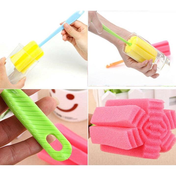 Escova com Esponja Macia para Limpeza de Copos - Tartaruga Shop