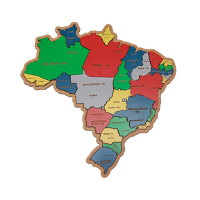 Mapa do Brasil Quebra-Cabeça Educativo - Tartaruga Shop