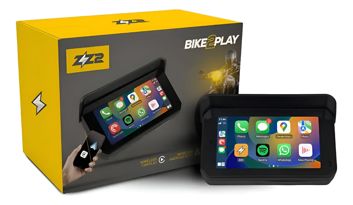 Central Multimídia Bike2Play para Motos com CarPlay e Android Auto